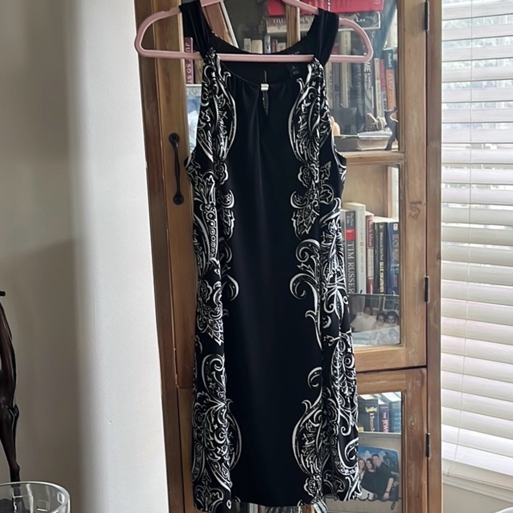 Elegant Black and White Dress